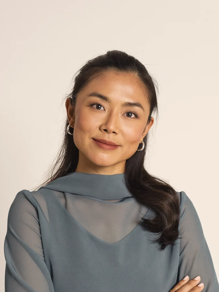 Illustrative portrait of Maya L., representing customer success talent in Singapore