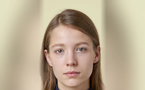 Illustrative portrait of Marta W., representing data and reporting talent in Poland